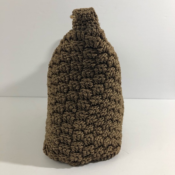 Lina Shoulder Bag Womens Knitted Crochet One Strap Gold Tone Hardware - Picture 11 of 12